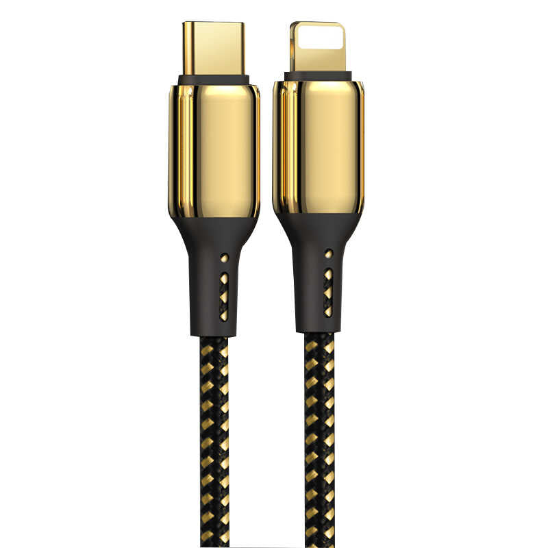 Wiwu Golden Series GD-103 Lightning To PD 5 Metre Hızlı Şarj ve Data Kablosu - 1 Wiwu Golden Series GD-103 Lightning To PD 5 Metre Hızlı Şarj ve Data Kablosu - 1